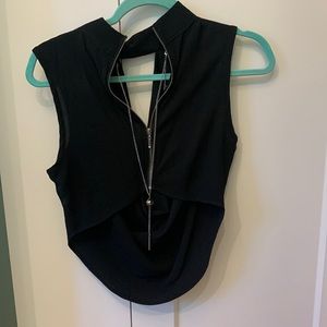 Black Sleeveless Top